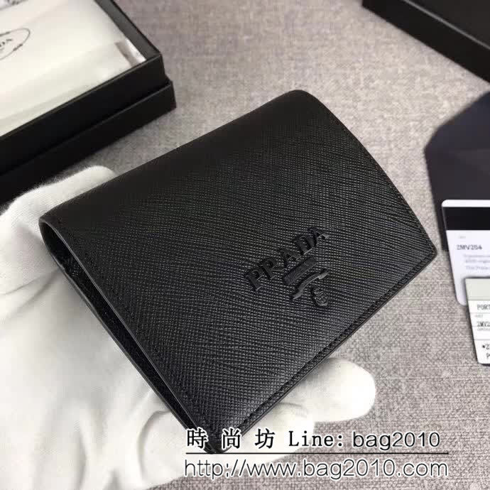 PRADA普拉達 專櫃最新同色 時尚爆款 女士短夾 1MV204 DD1004